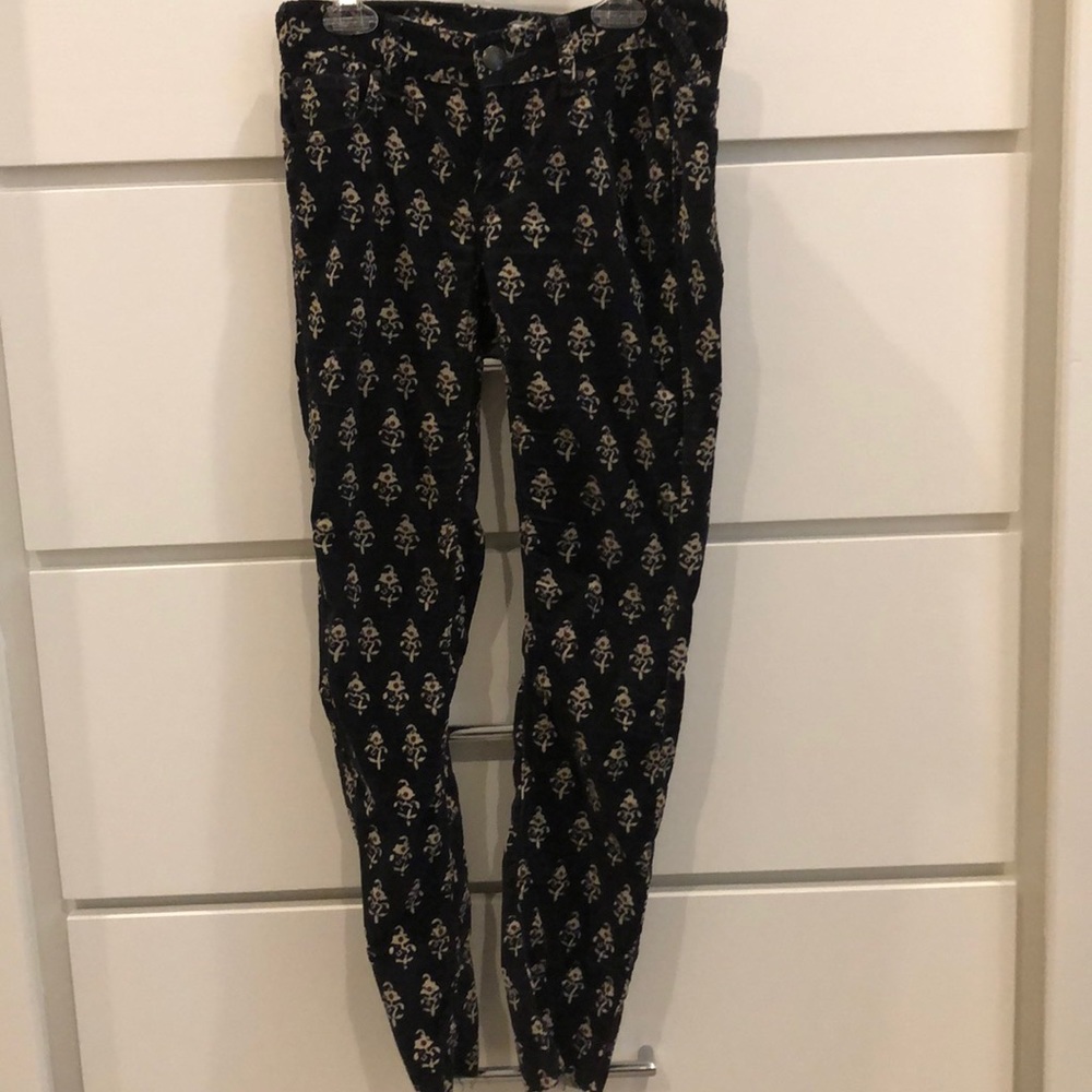 Free people printed corduroys